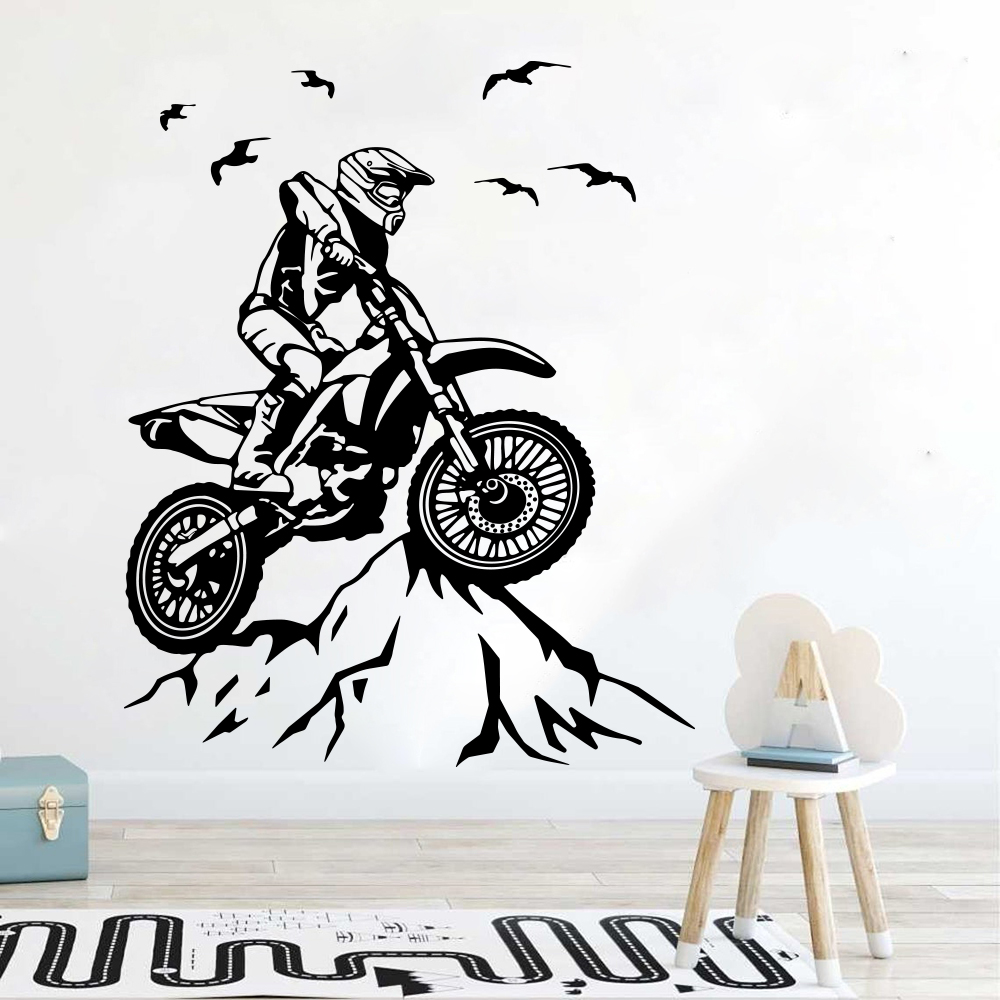 Mountain Biking Europe - Dirt Bike Mountain Adesivo da parete