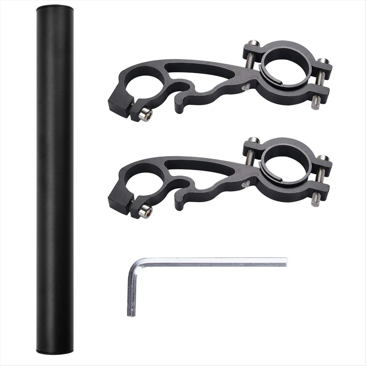 Mountain Biking Tube - A61P Estensore Manubrio Bici 25CM Nero,