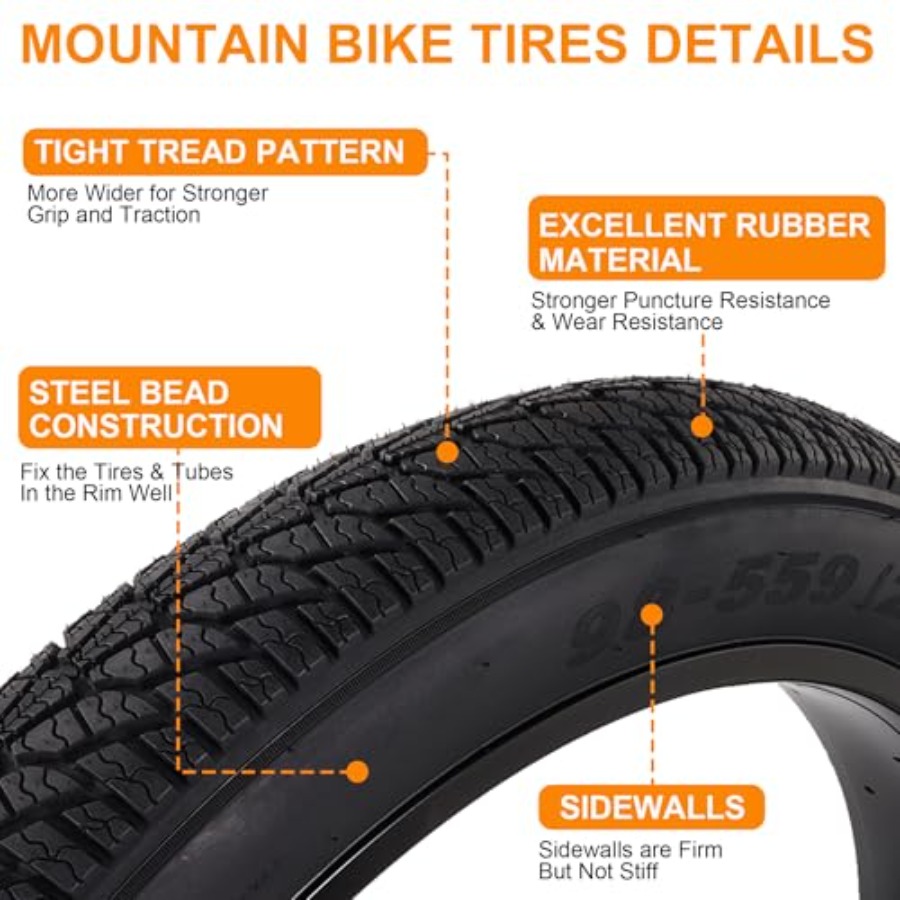 Set di 2 Pneumatici per Fat Bi - Mountain Biking Tube recensione e prezzo