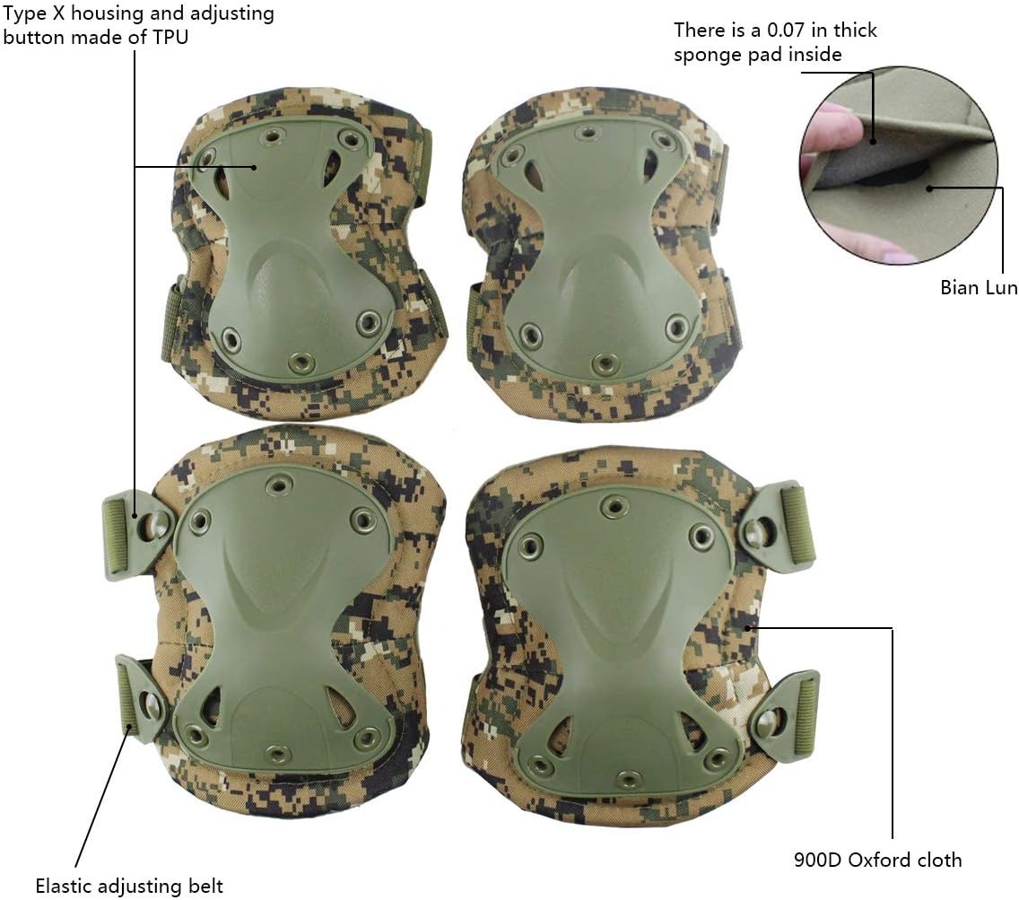 Set di Protezioni per Ginocchi - Mountain Biking Elbow Pads recensione e prezzo